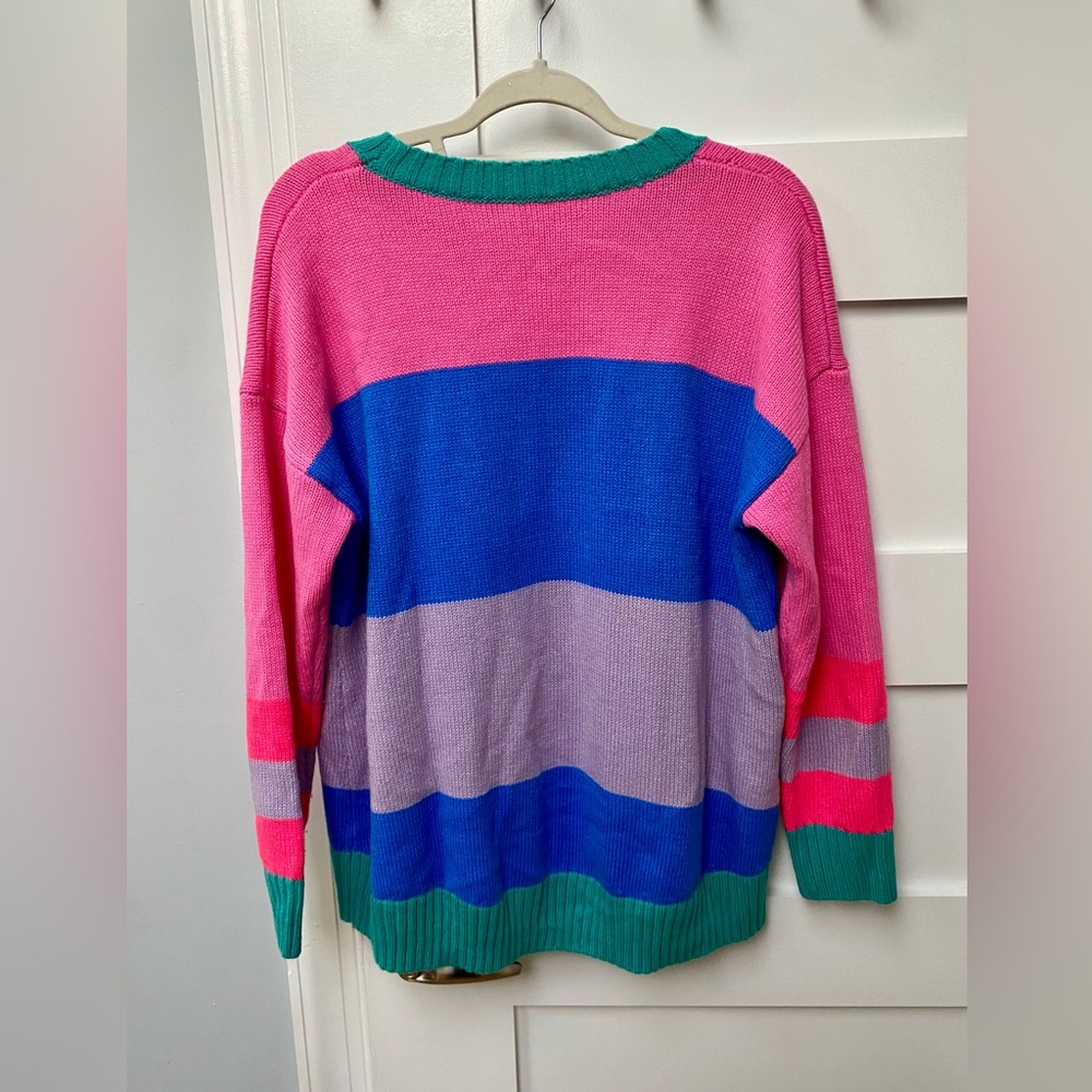 Ski crewneck colorful relaxed fit sweater - Picture 7 of 7